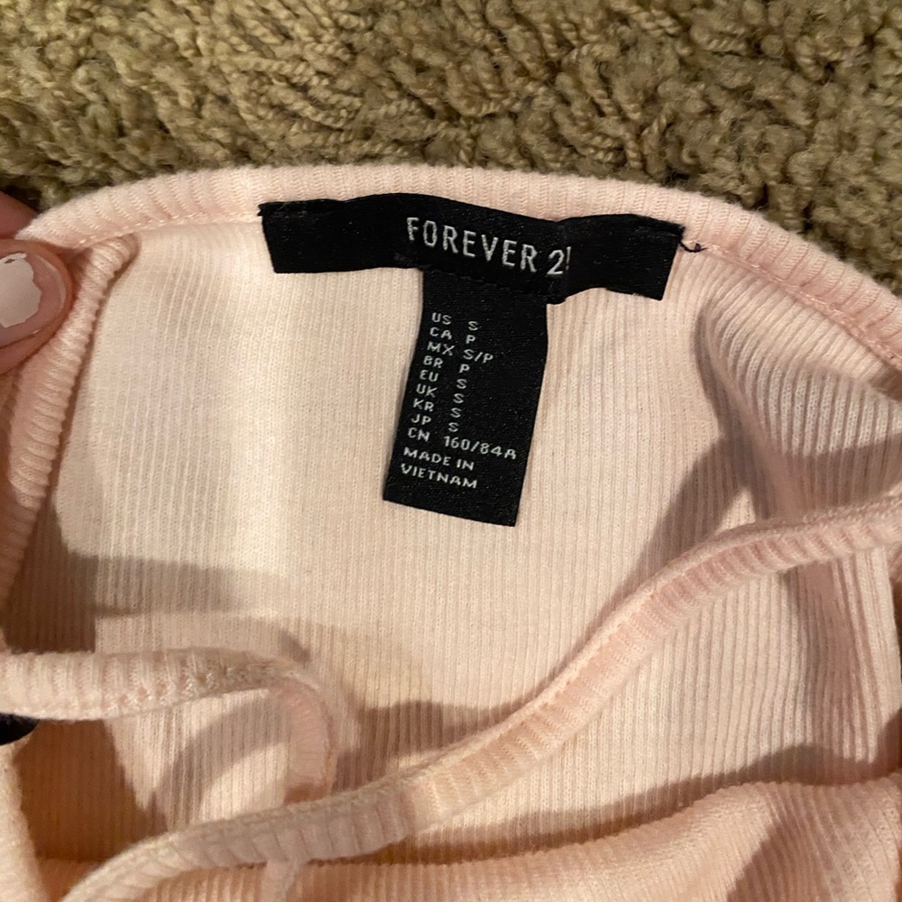 Pink Ribbed tank top - Picture 3 of 3